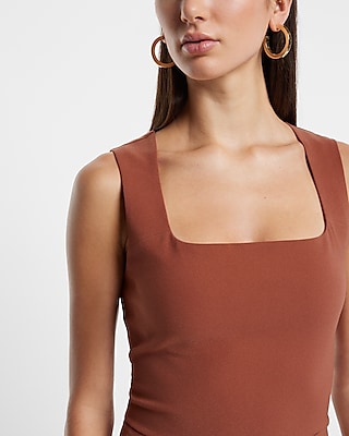 Square Neck Cropped Tank