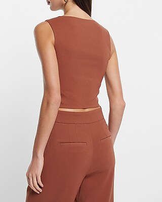Square Neck Cropped Tank