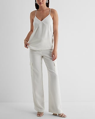 トップス BEEDEN PRINT BACK OPEN CAMISOLE RoseSeek Women's Leopard Print Lace Trim Sexy Tank Top Spaghetti