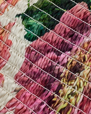 CORSET TANK BOUQUET ALL OVER DIGITAL DAHLIAS 9709369:PRINT-PINK:L