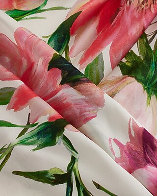 CORSET TANK BOUQUET ALL OVER DIGITAL DAHLIAS 9709369:PRINT-PINK:L