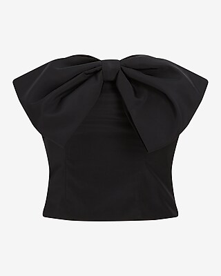 Strapless Bow Corset Tube Top