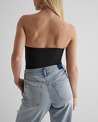 Strapless Bow Corset Tube Top