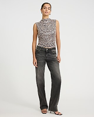 Leopard Sequin Mock Neck Tank - image 4