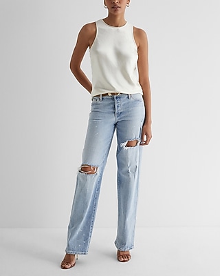 Satin Crew Neck Tank