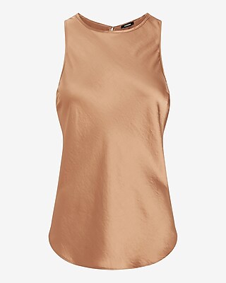 Satin Crew Neck Tank - thumbnail 10