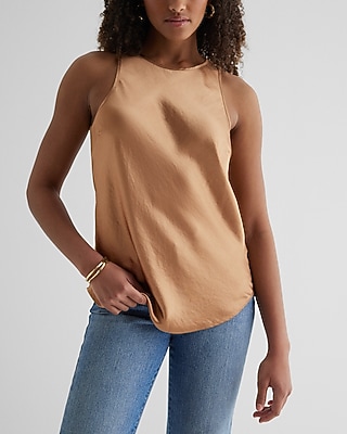 Satin Crew Neck Tank - thumbnail 6