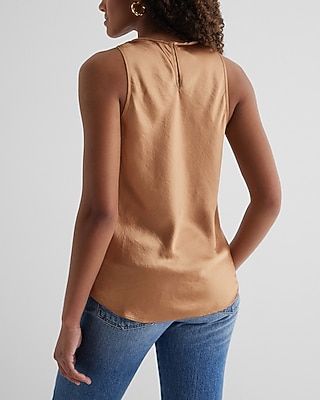Satin Crew Neck Tank - thumbnail 7