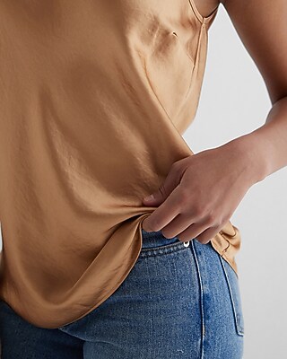 Satin Crew Neck Tank - thumbnail 8