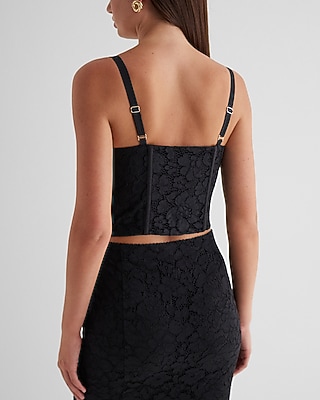 Lace Cropped Corset Top