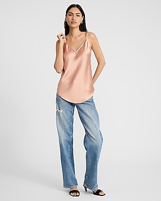 Satin V-Neck Tank