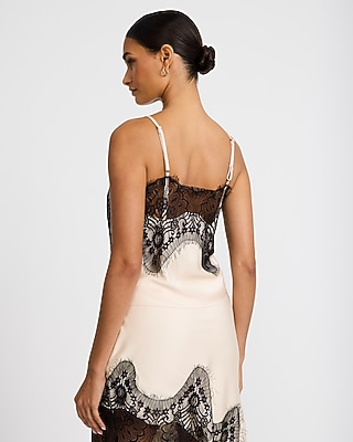 Satin Lace Tank