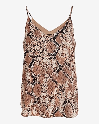 Snakeskin V-Neck Downtown Cami