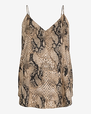 Snakeskin V-Neck Downtown Cami