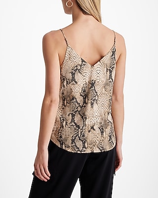 Snakeskin V-Neck Downtown Cami