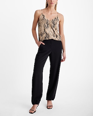 Snakeskin V-Neck Downtown Cami