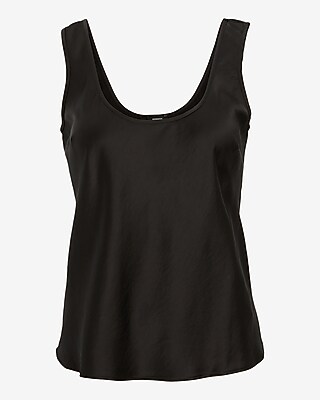 Satin Scoop Neck Tank