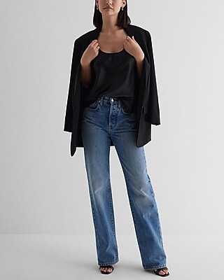 Satin Scoop Neck Tank