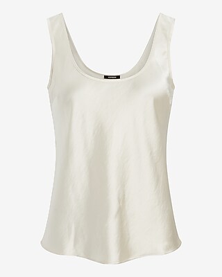 Satin Scoop Neck Tank
