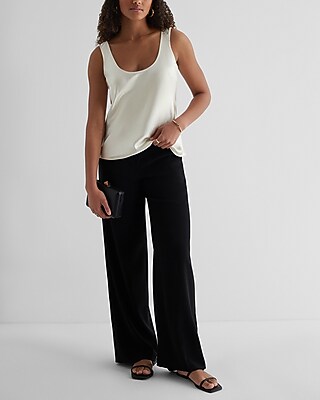Satin Scoop Neck Tank