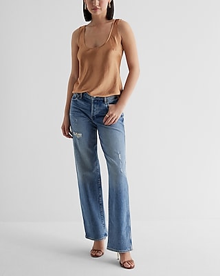 Satin Scoop Neck Tank