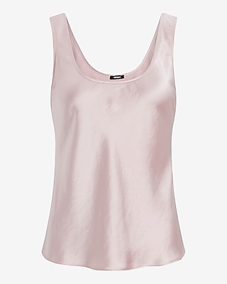 Satin Scoop Neck Tank