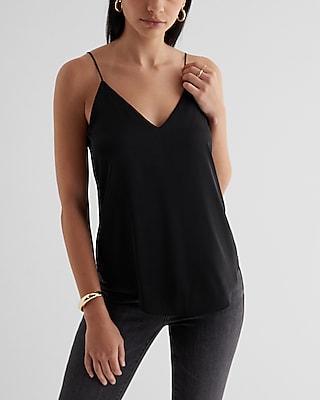 Satin Lace Strap V-neck Downtown Cami