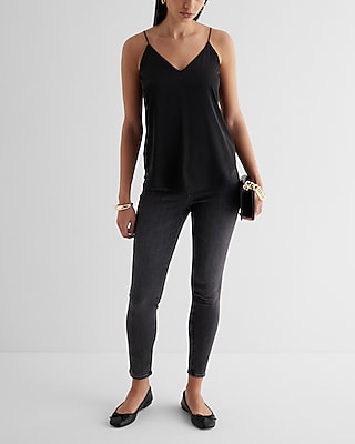 Satin V-Neck Downtown Cami