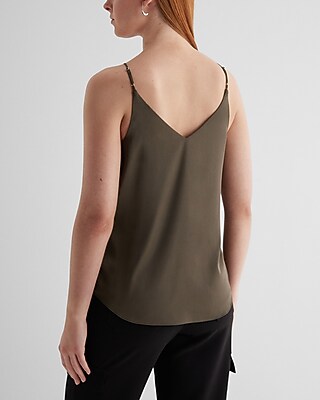 Satin V-Neck Downtown Cami - image 3