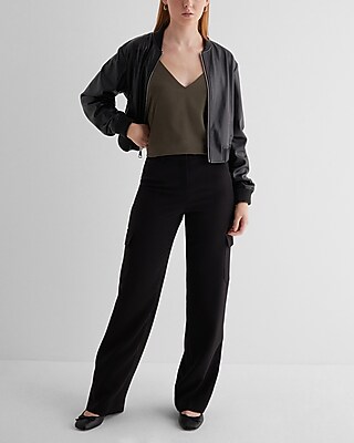 Satin V-Neck Downtown Cami - image 4