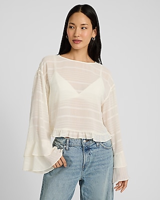 新品/完売品Lumignon white lace sheer long op Lumignon white lace sheer long op Sサイズ