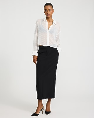 Sheer Textured Chiffon Shirt - thumbnail 9