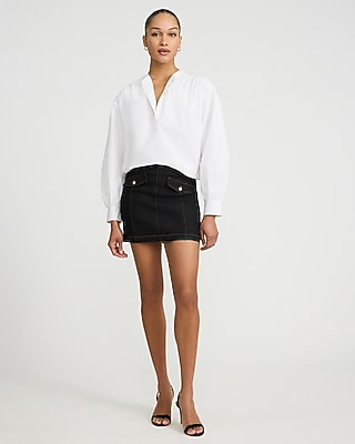 Cotton Button Front Top
