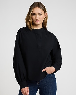 Cotton Button Front Top