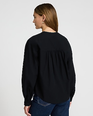 Cotton Button Front Top