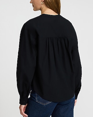 Cotton Button Front Top