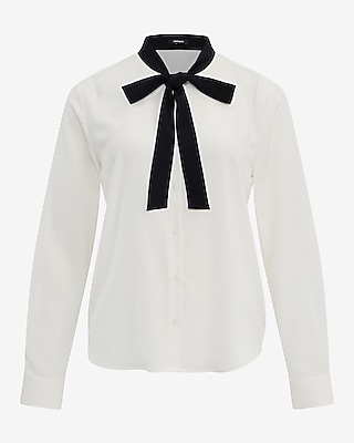 Tie Neck Portofino Shirt