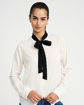 Tie Neck Portofino Shirt