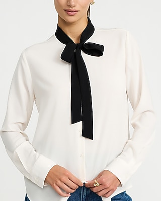 Tie Neck Portofino Shirt