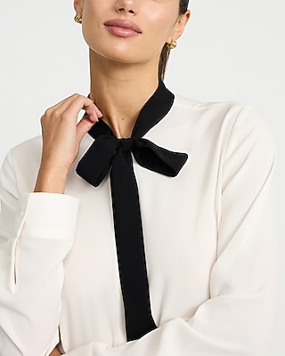 Tie Neck Portofino Shirt