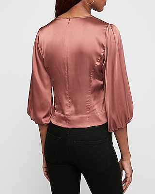 express satin blouse