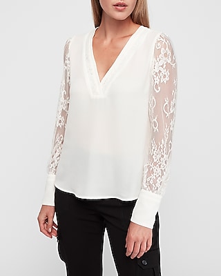 express white lace top