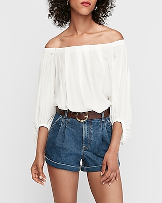 express off the shoulder shirt