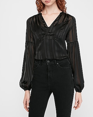 express striped blouse