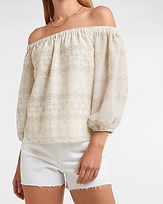 express off the shoulder top