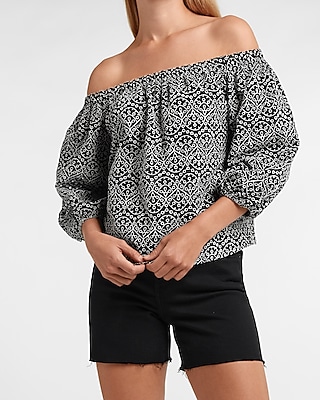 express striped blouse
