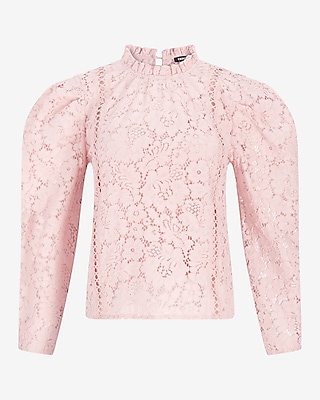 Lace Puff Sleeve Top