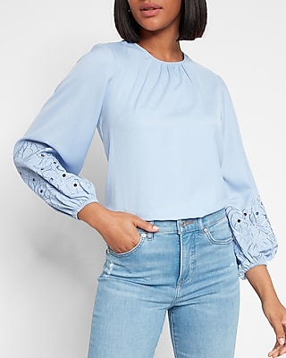 bow.a 水際 BALLOON TOPS S size The Textured Balloon Sleeve Top – My Forever Cowgirl