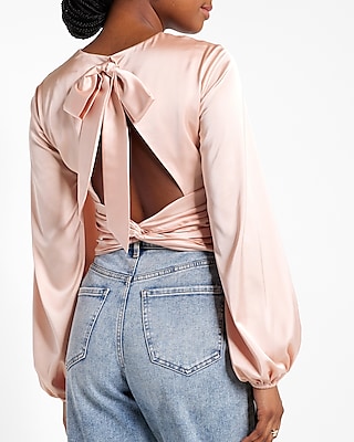 Twist Front Tie Back Top