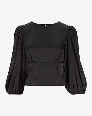 Conscious Edit Satin Open Back Top | Express